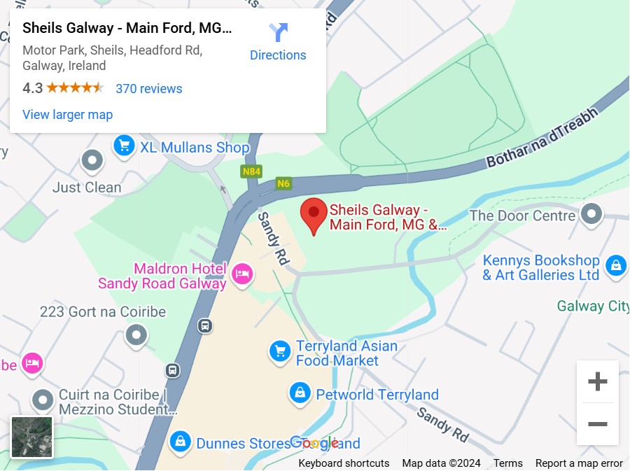 Sheils Motors Galway Map